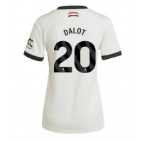 Maglie da calcio Manchester United Diogo Dalot #20 Terza Maglia Femminile 2024-25 Manica Corta